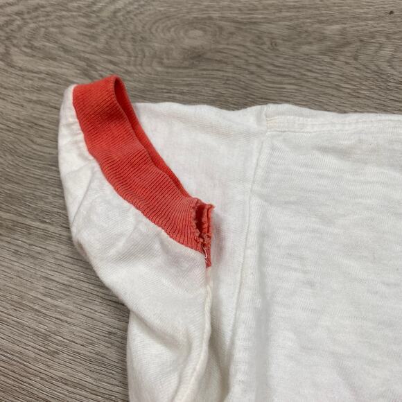 Vintage 60s 70s Mayo Spruce Sawyer Canoes Ringer T Shirt Men's M - Picture 10 of 11